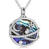 WINNICACA Sterling Silver Cremation Urn Necklace for Ashes Keepsake Pendant | Cremation Jewelry for Ashes Keepsake Memorial Urn Jewelry Ash Holder Necklace for Women Urns for Human Ashes of Loved Ones