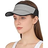 GXCROR Sports Sun Visor Hat Men Women, Lightweight Breathable Quick-Dry Visor Hat, UPF 50+ Tennis Golf Running Visor