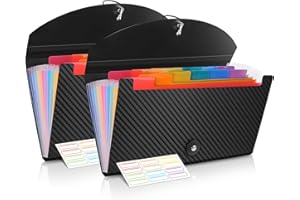 Receipt Organizer Cesil 13 Pockets Receipt Holder Small Accordion File Organizer Expanding File Folder Large Capacity Cards T