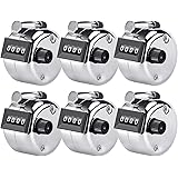 KTRIO Metal Budget Hand Tally Counter 4-Digit Tally Counters Mechanical Palm Counter Clicker Counter Handheld Pitch Click Cou