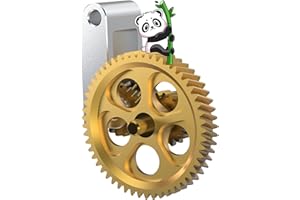 BIQU Panda Claw, Extruder Gear Assembly for Bambu-Lab X1C P1P P1S 3D Printers, Golden RNC Nano-Coated Extruder Gear, Smoother