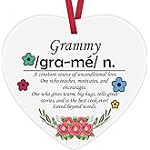 Grandma Christmas Ornament Thank You Gifts for Grandma from Granddaughter Grandson Birthday Present for Grandmother Nana Gammy from Grandkids Christmas Ornaments Mothers Day Retirement Present