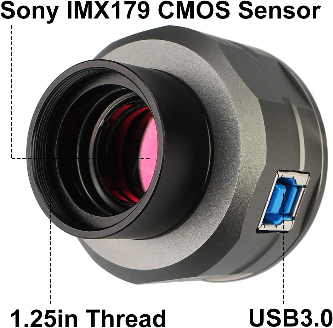 Svbony SV205 Telescope Electronic Camera, 1.25 Inches Digital Color Astronomy Camera with 8MP USB3.0 - Image 3