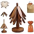 Amazon.com: Mamakura Kitchen Wooden Trivets for Hot Dishes,Tree Shape ...