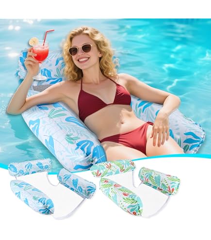 Lot de 2hamacs gonflables pour piscine, hamacs aquatiques pour adultes,chaises longues de piscine relaxantes,hamacs gonflables pour - Jeux - Jouets Lot de 2hamacs gonflables pour piscine, hamacs aquatiques pour adultes,chaises longues de piscine relaxantes,hamacs gonflables pour - Jeux - Jouets