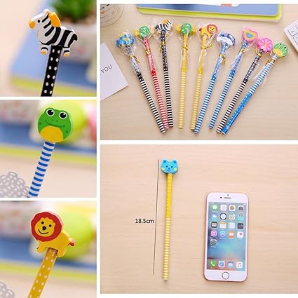 Bestforever21 5 Pcs X Animaux Crayon En Bois Mode Animaux