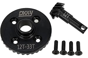 DKKY DKKY RACING DKKY TRX4 Diff Gears Overdrive 12T 33T for Traxxas TRX4 Replacement #8287