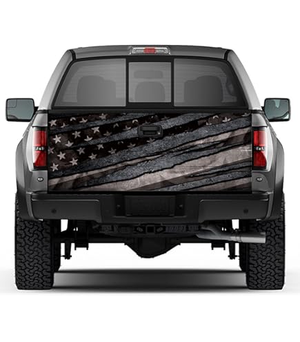 Big Foot Eagle Tailgate Wrap For Pickup Trucks - Universal Truck Decal Graphic