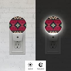 Axayaz Ethnic Pattern Night Light Red Native