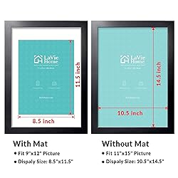 LaVie Home 11 x 15 Picture Frame Black Poster