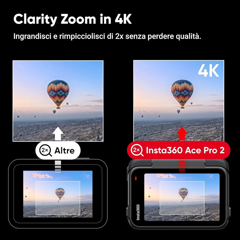 Ace Pro 2 Nero Notte - Action cam 8K coprogettata con Leica