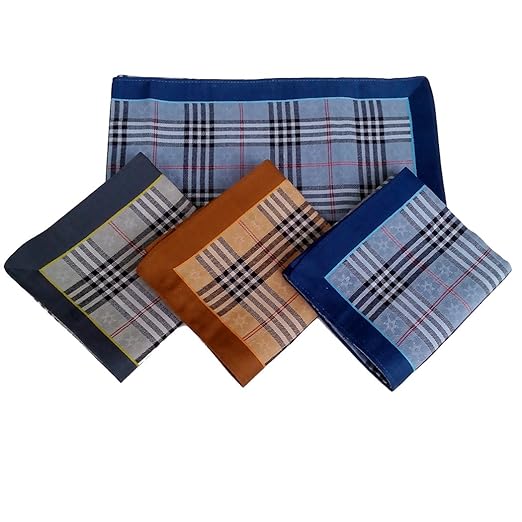 OWM Handkerchiefs Cotton Chic Tartan Plaid Men Handkerchiefs Bulk at
