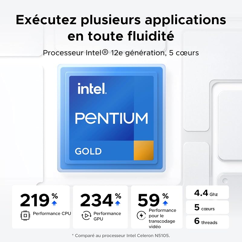 NASync DXP4800 Plus NAS 4 Baies, 8Go DDR5 RAM, Stockage en Réseau
