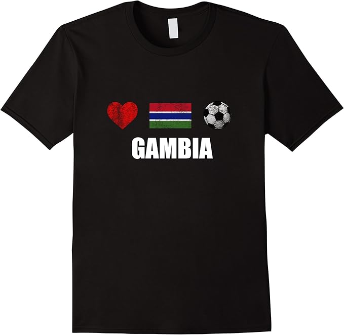 Men's Gambia Football Shirt Gambia Soccer Jersey 2XL Black Amazon