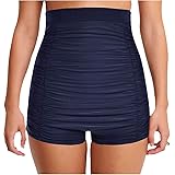 high waisted boyshort swim bottoms