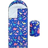 Camping Sleeping Bag for Kids 3 Season Warm Cool Cold Weather Waterproof Sleeping Sack for Boy Girl with Carry Bag Adult Travelling Outdoor Camping Gear Equipment