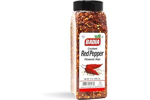 Badia Crushed Red Pepper, 12 oz – Dried and Crushed Red Chili Flakes for Cooking, Seasoning, and Topping