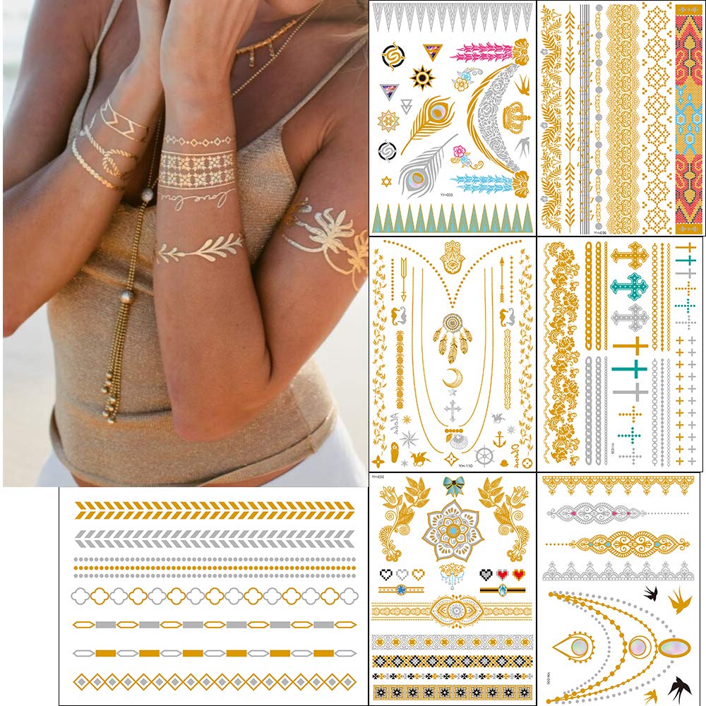 Gold Temporary Tattoos Dreamcatcher Gold Tattoo Tattooforaweek