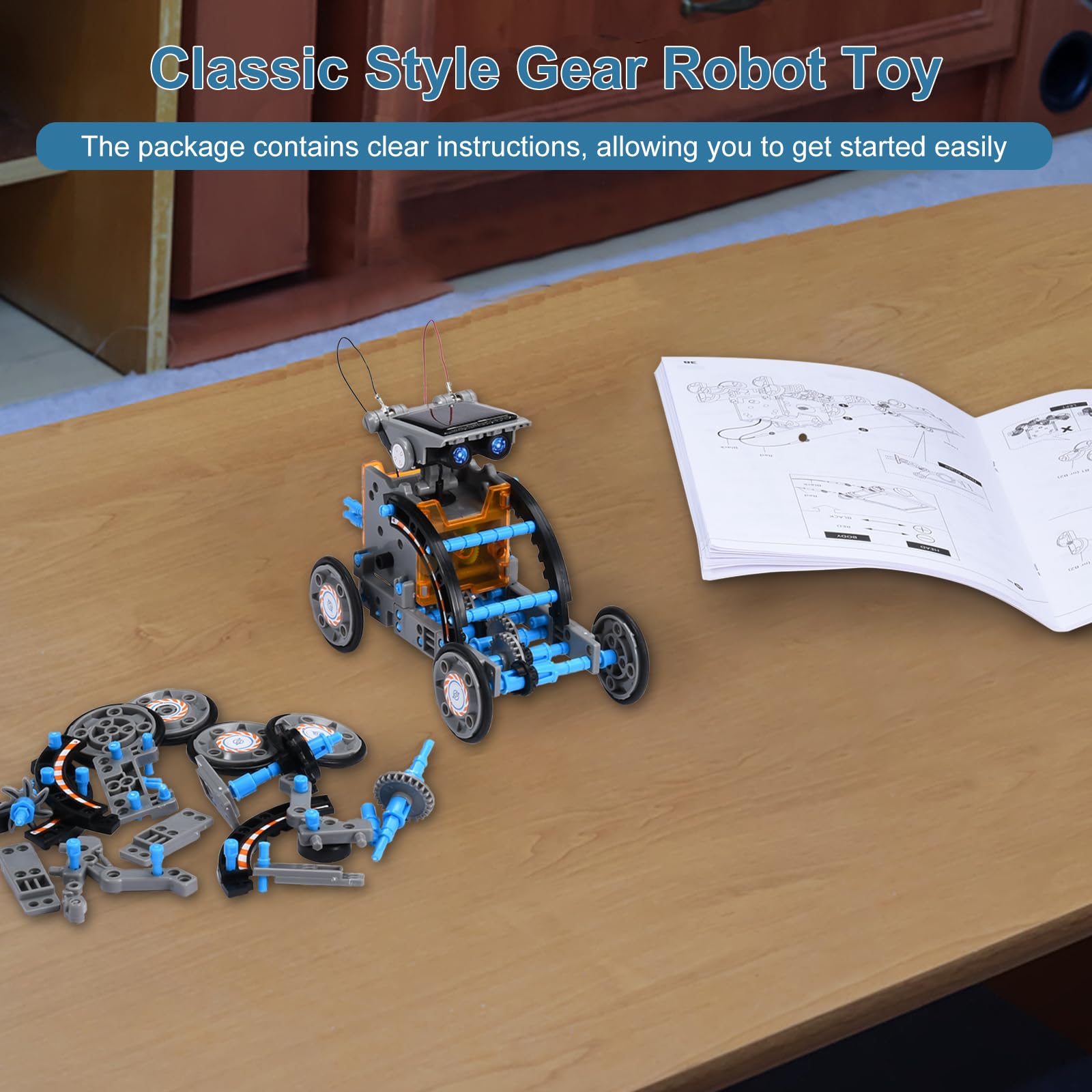 Toys for Ages 8-13,12 in 1 Stem Project Solar Robot Toy for 10 Years Old Autism Boy,Science Kits for Kids Age 8-14,Building Gear Toy Christmas Birthday Gift Idea for Boy Age 8 9 10 11 12 13 14