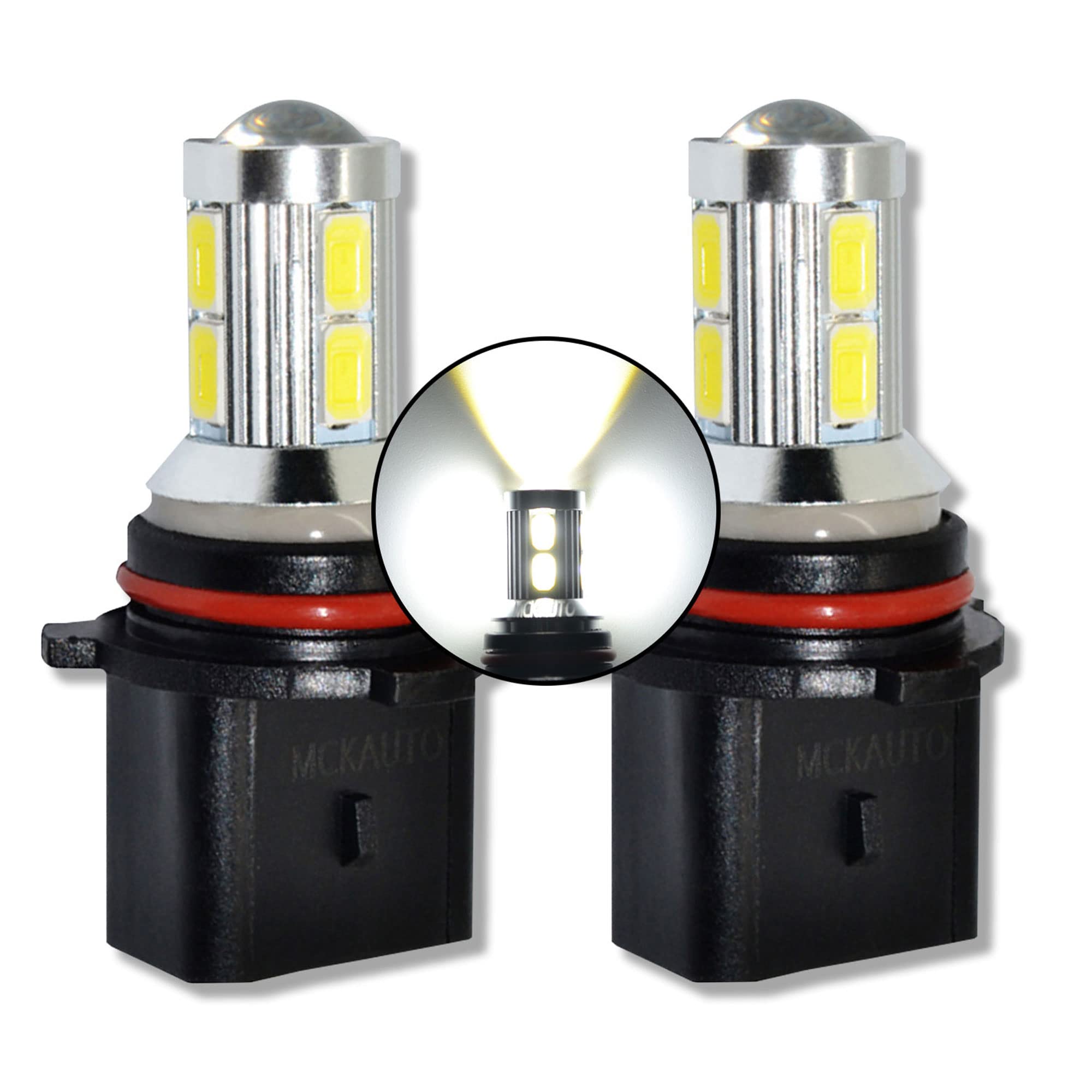 MCK Auto – P13W LED Canbus Bulbs Daytime Running Lights DRL White Very Bright and Without Errors Compatible with A4 B8 Q5 CX-5 - EA3R1 – 2 Bulbs - Transform Your Ride