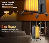 PureMate 2500W 11 Fin Oil Filled Radiator Digital Touch Eco Mode 3 Heat view 7