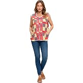 Casual Nights Women's Snap Front Smock Cobbler Woven Scrub Apron with Pockets - Multiuse Vest Aprons