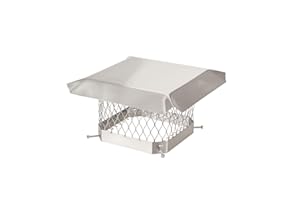 HY-C Shelter 9" x 9" Single Flue Bolt-On Chimney Cap, Fully Assembled, Stainless Steel