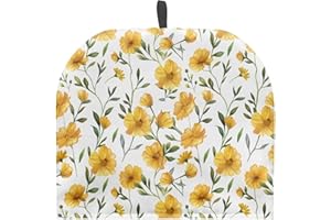 Qehuruxo Yellow Flowers Teapot Cozy Tea Warmer for Teapot Teapot Cover for Kitchen Home,Insulating Tea Cozy Decorative Tea Pot Portable Washable Tea Cozy