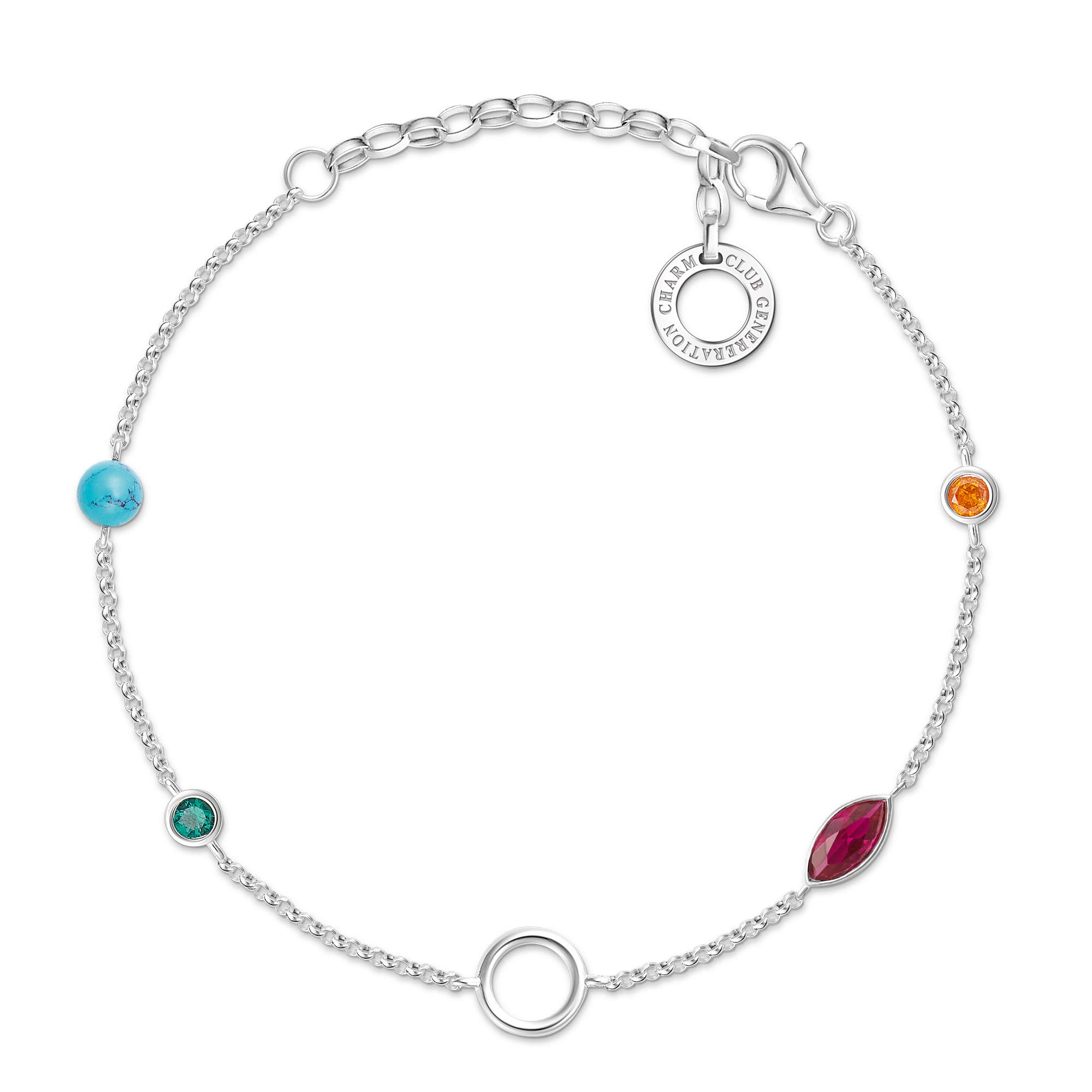 Thomas Sabo Women Silver Charm Bracelet X0274-965-7-L19v