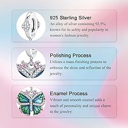 Alstade Spring Butterfly Charm 925 Sterling Silver
