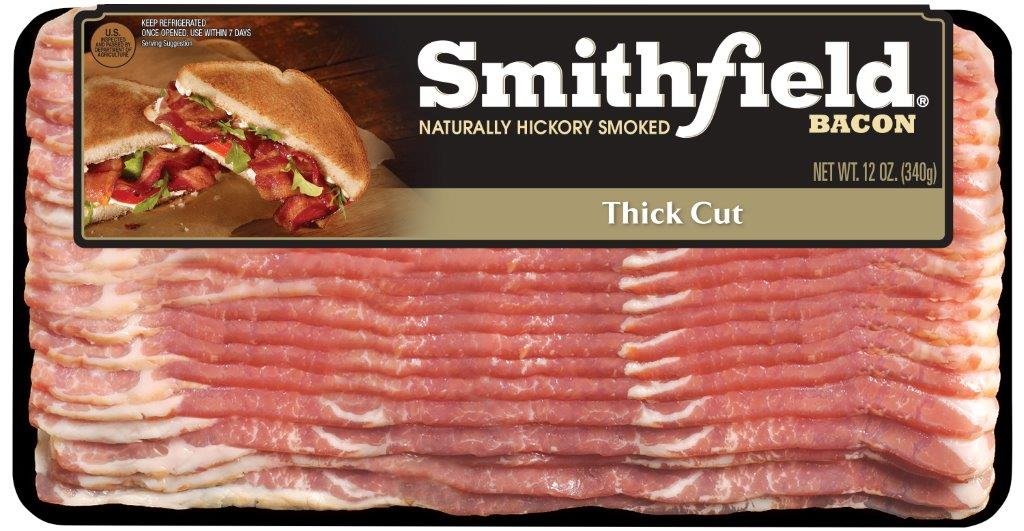 Smithfield, Thick Cut Ready to Cook Naturally Smoked Bacon, 12 oz