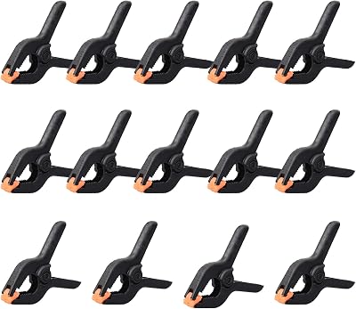 Juibao 14-Piece Nylon Spring Clamps 2 Inch Heavy Duty Grip Clips Set
