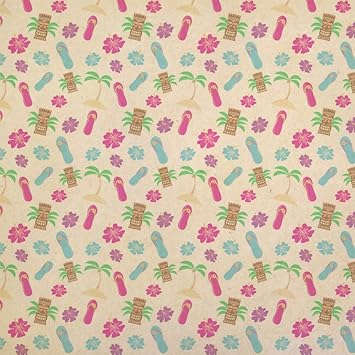 wallpapers Tropical Wrapping Paper Uk amazon co uk