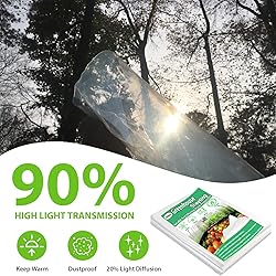 8FTx26FT Greenhouse Plastic Sheeting, 6 Mil Thick