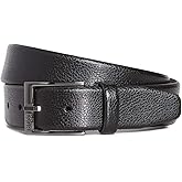 BOSS mens Timeless Grain Embossed Leather Belt