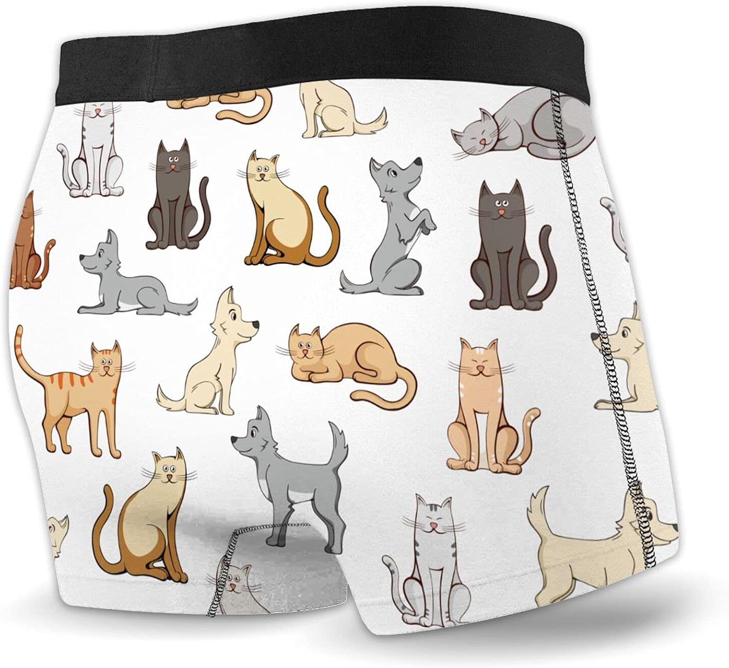 Cats Dogs Men's underwear Ultra Soft Microfiber Boxer Briefs XL at