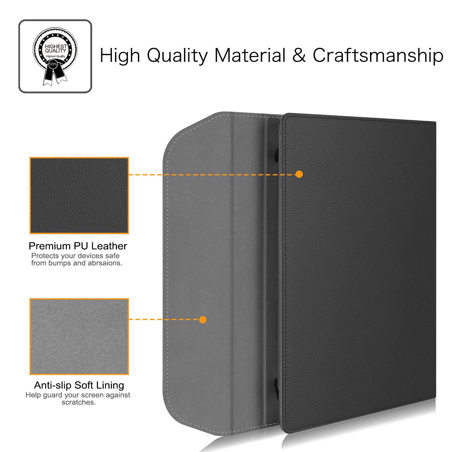 For Lenovo Chromebook C330 11.6 inch Case Sleeve PU Leather Portfolio