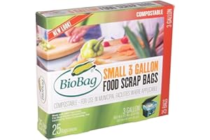 BioBag Compostable 3 Gallon Food Waste Bags - 100ct