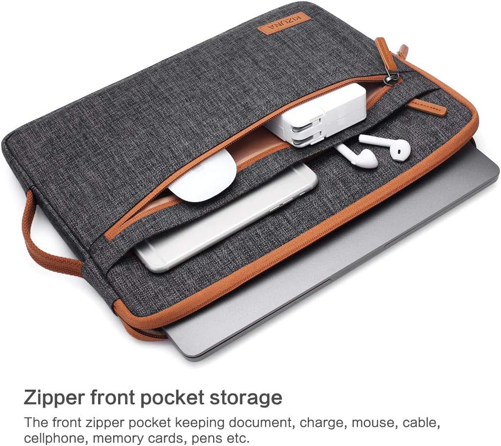 KIZUNA iPad Sleeve 9.7 10 Inch Tablet Case Water Resistant Notebook Carrying Handle Bag for 9.7" -11" iPad Pro M2/10.9" iPad A14/10.5" Surface Go 3/10.5" Galaxy Tab S6/10.8" Huawei M5 Pro - Image 4