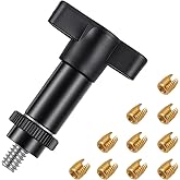 OURONOTO 10Pcs Brass Batwing Inner Fairing Insert Repair Kit Bolt with Tool | Replacement Thread Repair Kit, Fairing Bolt, Fit for 1996-Up Harley Touring Electra Glide Street Glide Ultra Classic