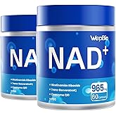 WepBio Upgraded NAD Supplement, Liposomal Nicotinamide Riboside(NR 500mg) with CoQ10, PQQ and Resveratrol for Women and Men, Supports Cellular Energy, Vitality & Healthy Aging - 120 Capsules