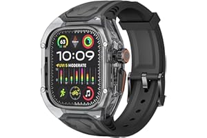 Delidigi Rugged Band and Case Compatible with Apple Watch Ultra 3 2 1 Series 11 10 9 8 7 6 5 4 SE 3 49mm 46mm 45mm 44mm 42mm, iWatch Sport Strap with Shockproof PC Frame Bumper for Men