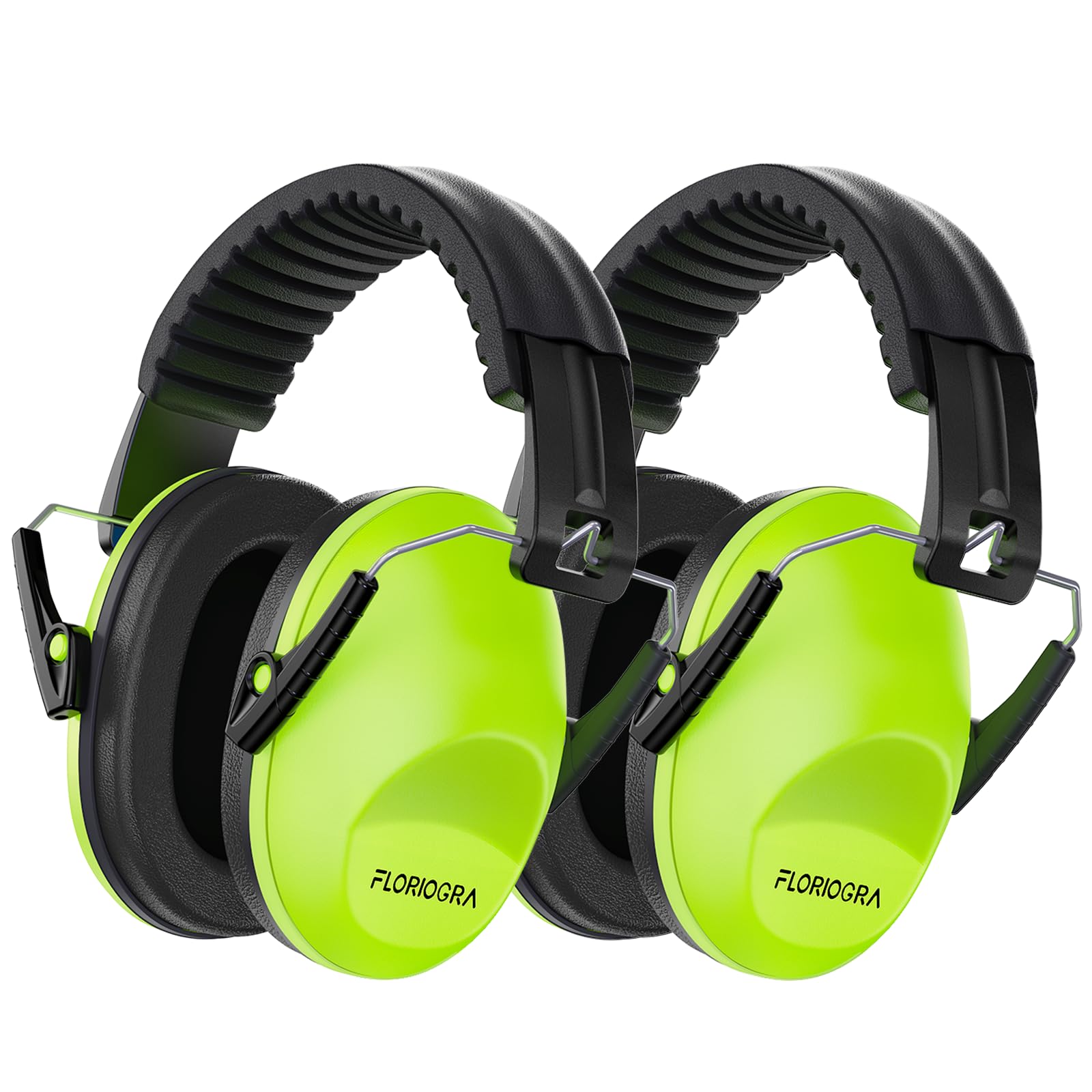Floriogra Paquete de 2 auriculares con cancelación de ruido para niños, orejeras de protección auditiva para niños para autismo, niños pequeños, auriculares con cancelación de ruido, orejeras a prueba de sonido para conciertos, espectáculos aéreos, fuegos