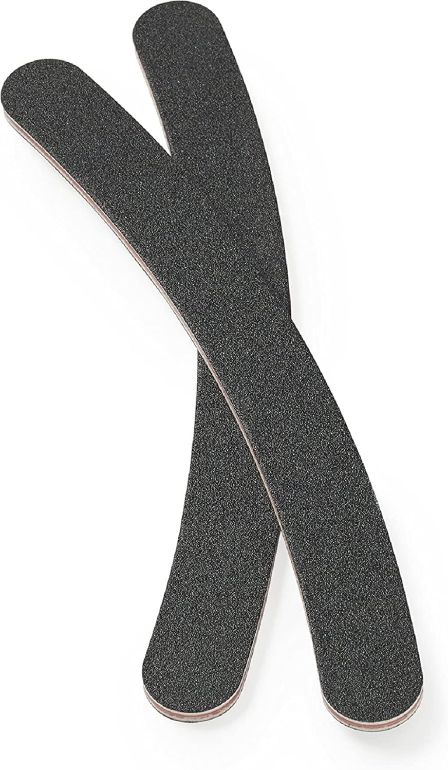 Manicare Curved Nail Files 2 Pack Boomerang Grit Medium Double Sided