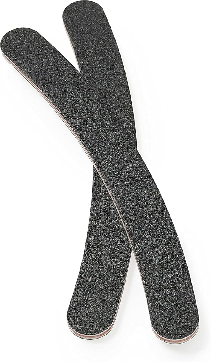 Manicare Curved Nail Files 2 Pack Boomerang Grit Medium Double Sided