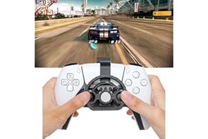 Mini Steering Wheel for P5 and for P5 Pro/Slim Game Controller Auxiliary Replacement Controller Wheel Accessories (Black)