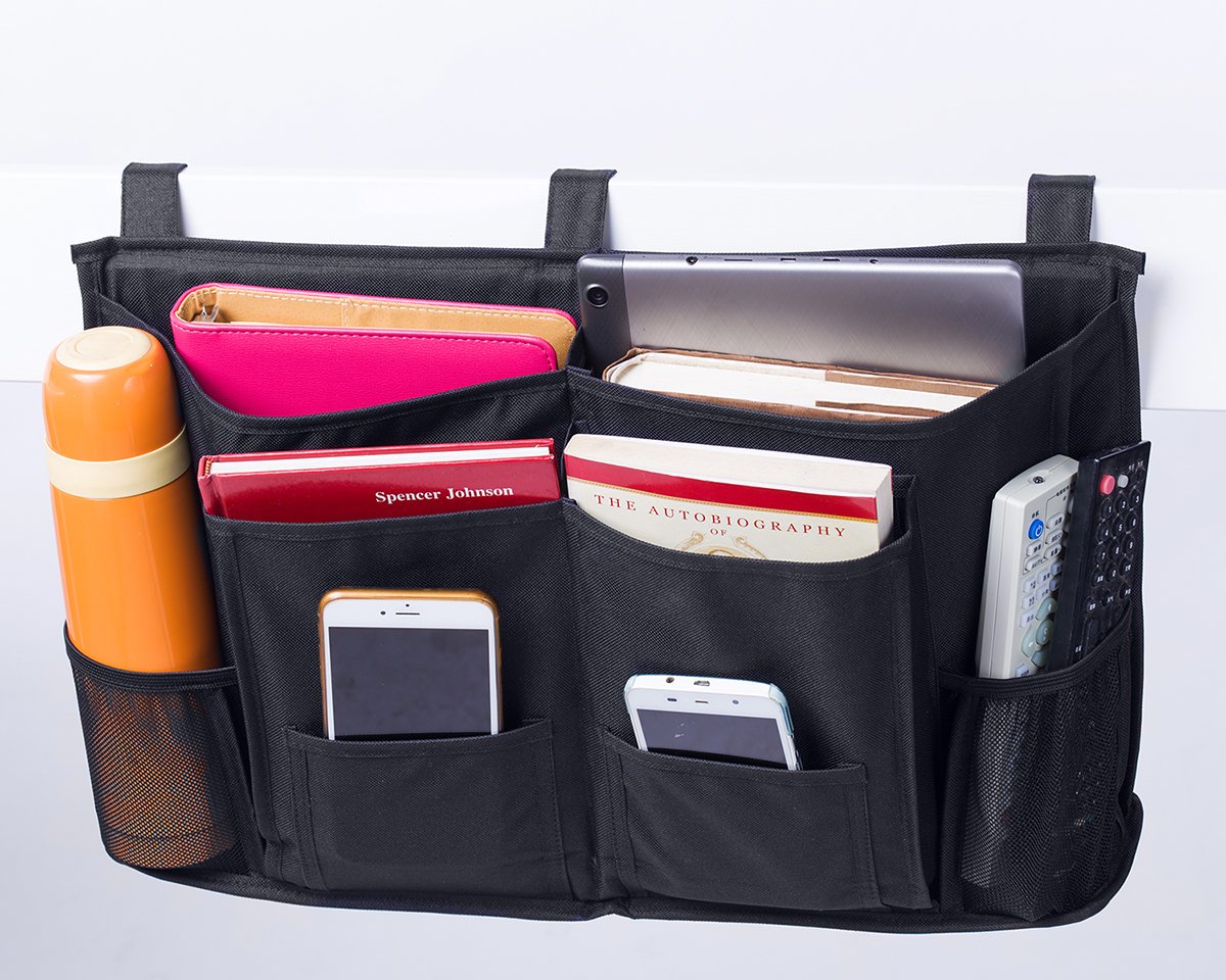 MISSLO Bedside Storage Caddy Hanging Organizer for Bunk Beds, Hospital