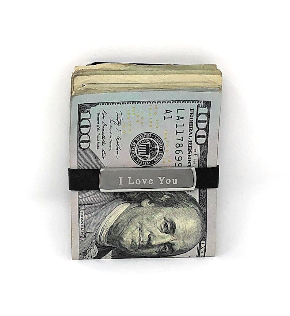 GRAND BAND Engraved Money Bands Lux Medium (Sterling Silver) The