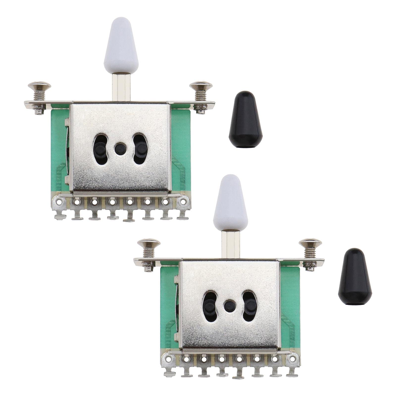 VGOL 2Pcs 3 Way Guitar Switch Compatible with Stratocaster Compatible with Telecaster Style Electric Guitar 3-Way Pickup Selector Lever Switch