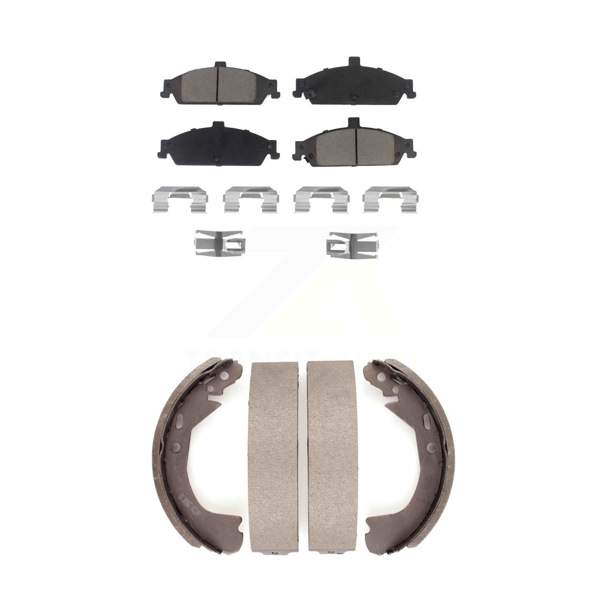 Transit Auto Front Rear Ceramic Brake Pads And Drum